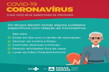 Foto - MATERIAL INFORMATIVO SOBRE CORONAVÍRUS - MINISTÉRIO DA SAÚDE